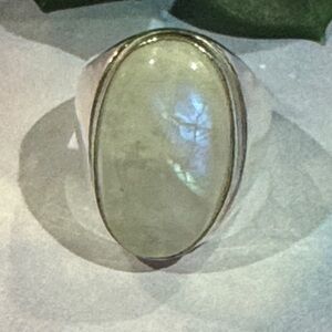 Silver Moonstone Ring